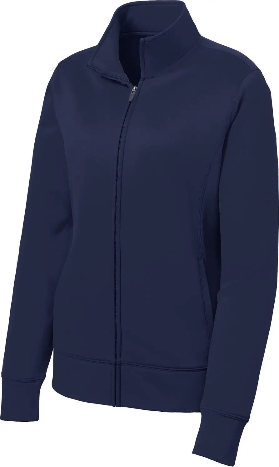 Sport-tek Lst241 Women’s Sport-wick Fleece Full-zip Jacket - Navy