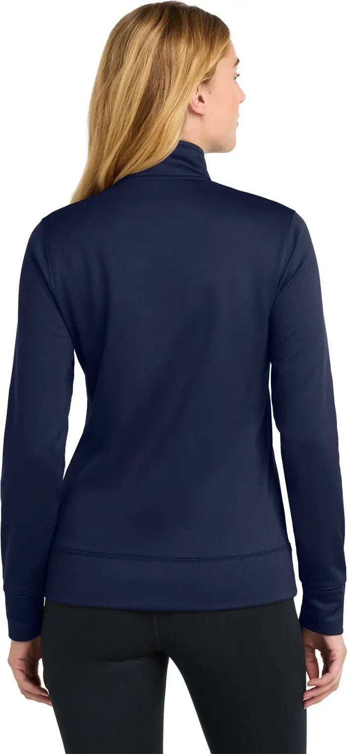 Sport-tek Lst241 Women’s Sport-wick Fleece Full-zip Jacket - Navy