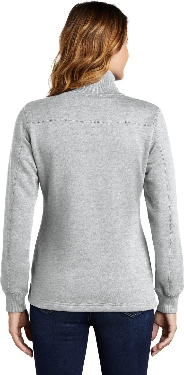 Sport-tek Lst253 Women’s 1/4-zip Sweatshirt - Athletic Heather