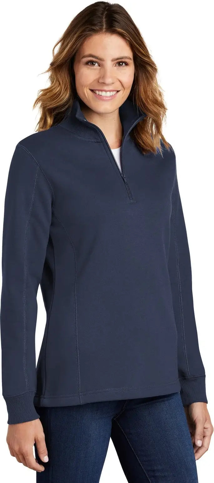 Sport-tek Lst253 Women’s 1/4-zip Sweatshirt - True Navy