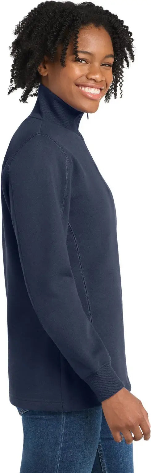 Sport-tek Lst253 Women’s 1/4-zip Sweatshirt - True Navy