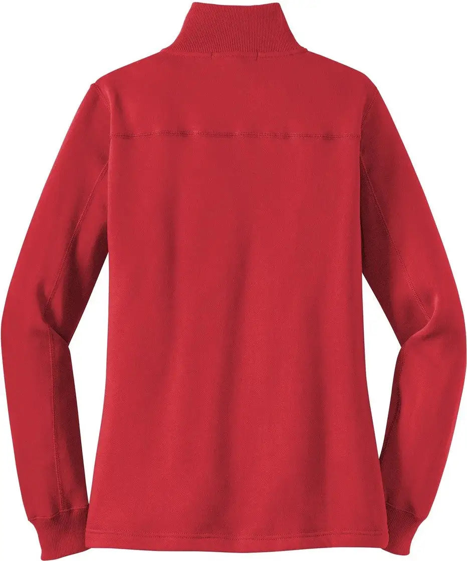 Sport-tek Lst253 Women’s 1/4-zip Sweatshirt - True Red - Ladies Xs