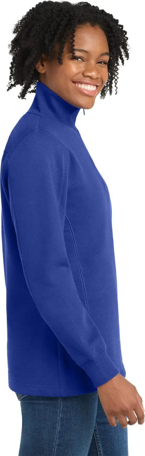Sport-tek Lst253 Women’s 1/4-zip Sweatshirt - True Royal