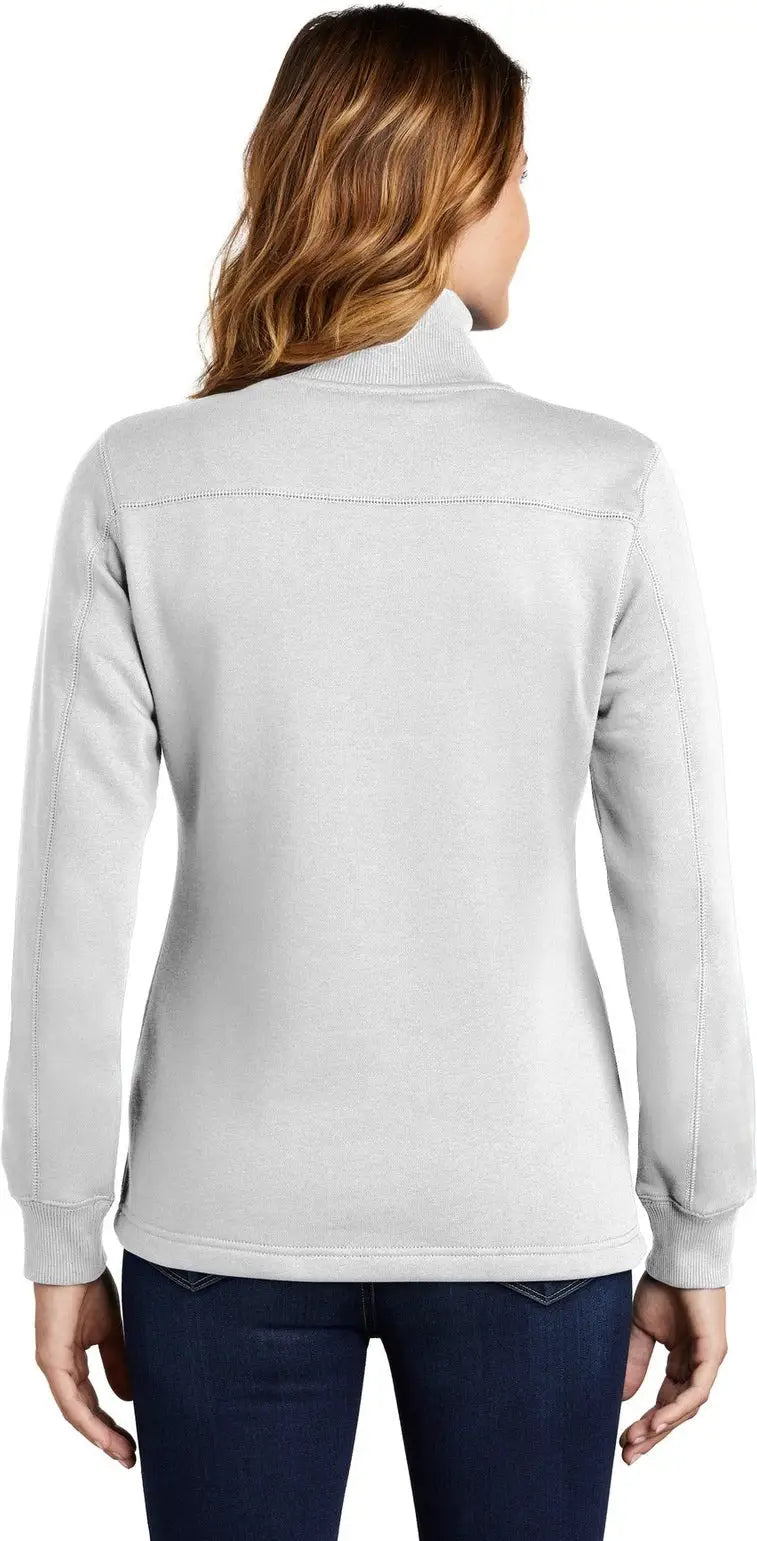 Sport-tek Lst253 Women’s 1/4-zip Sweatshirt - White