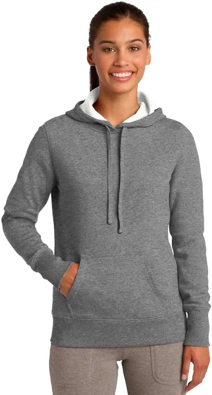 Sport Tek Lst254 Ladies Pullover Hooded Sweatshirt Vintage Heather
