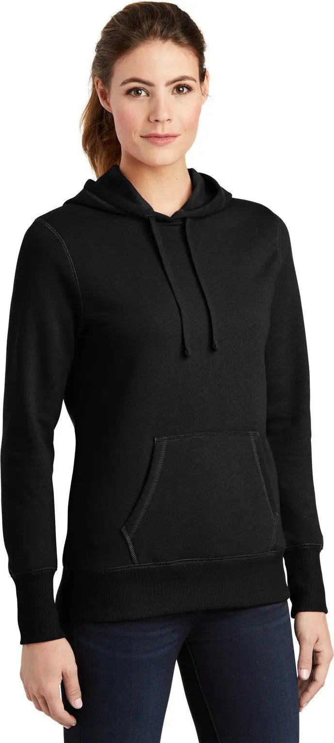 Sport-tek Lst254 Women’s Pullover Hooded Sweatshirt - Black