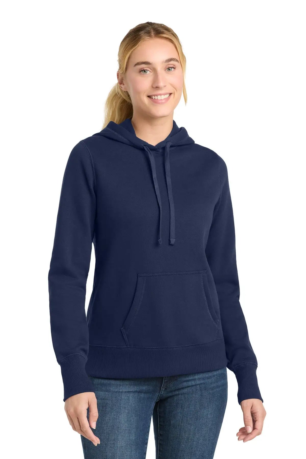 Sport-tek Lst254 Women’s Pullover Hooded Sweatshirt - True Navy - Ladies Xs