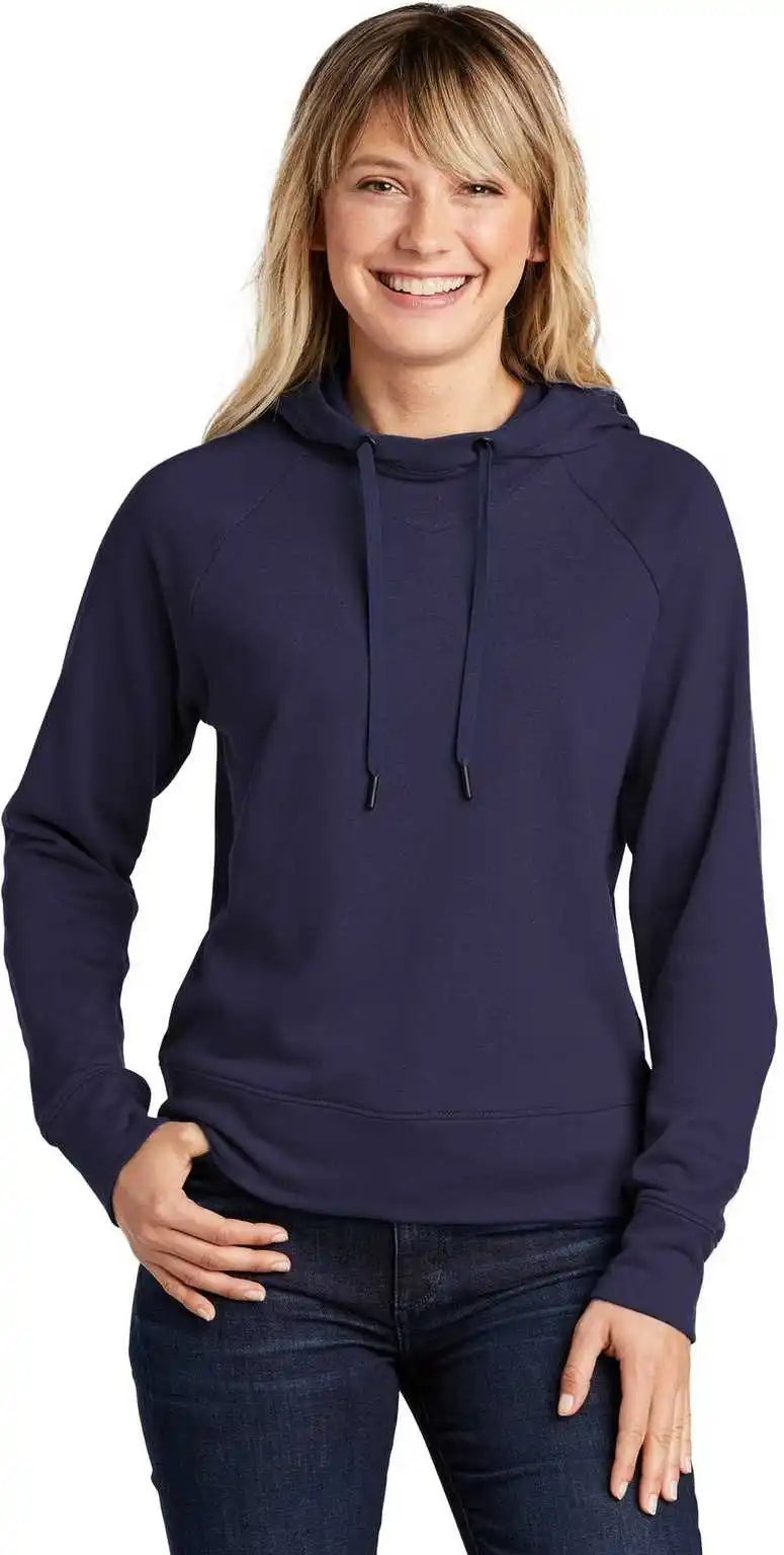 Sport-tek Lst272 Ladies Lightweight French Terry Pullover Hoodie - True Navy