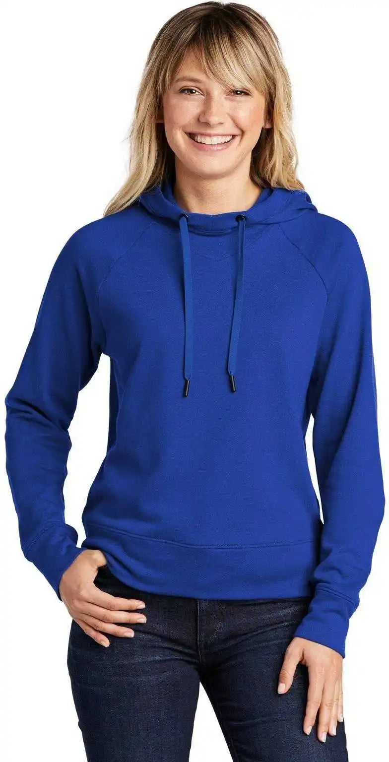 Sport-tek Lst272 Ladies Lightweight French Terry Pullover Hoodie - True Royal