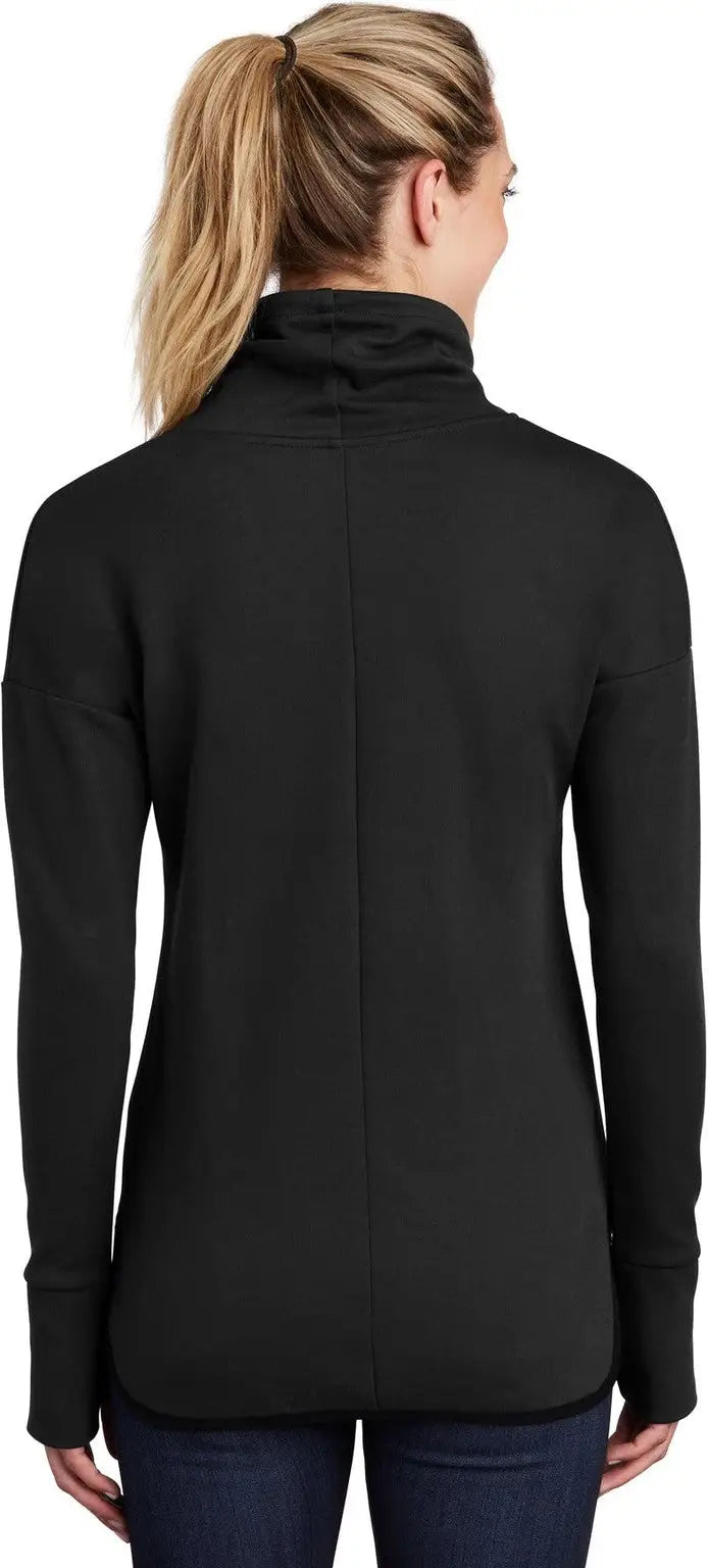 Sport-tek Lst280 Women’s Triumph Cowl Neck Pullover - Black