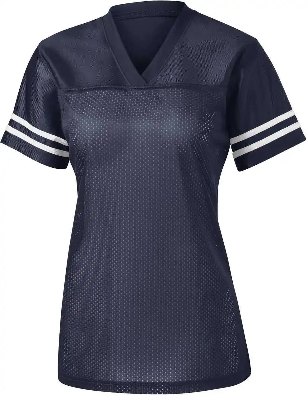 Sport-tek Lst307 Women’s Posicharge Replica Jersey - True Navy/ White