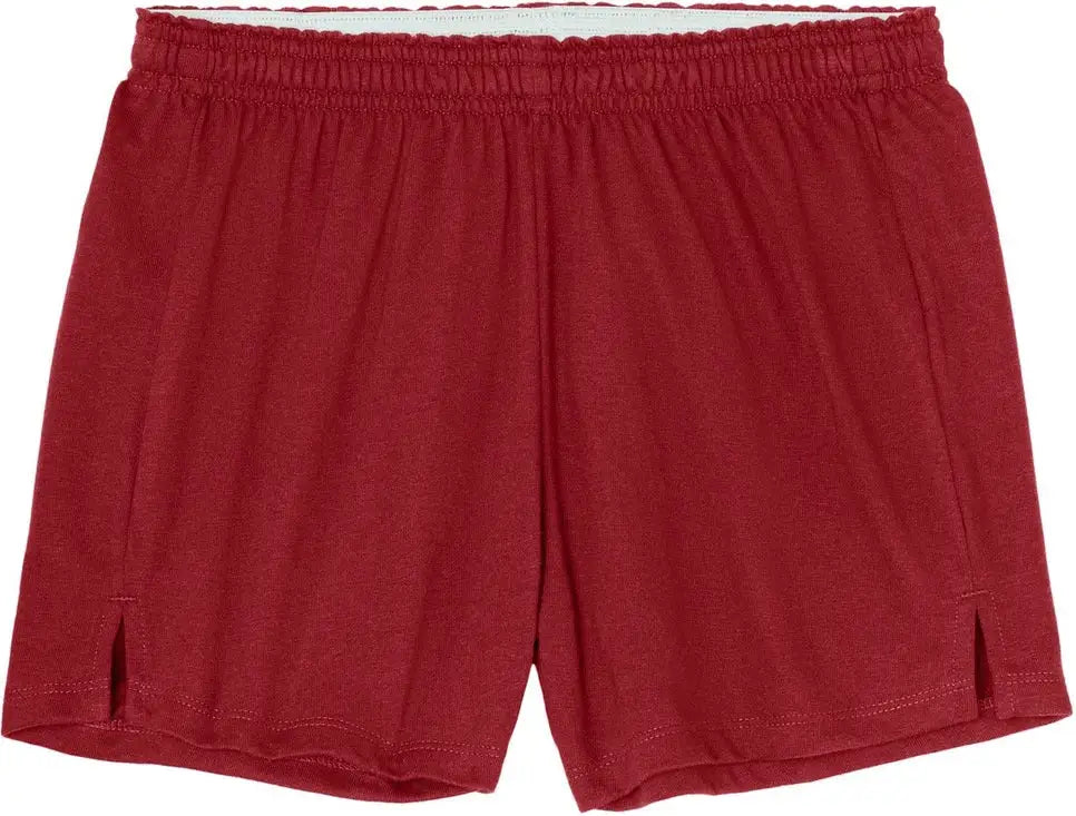 Sport-tek Lst311 Women’s Jersey Knit Squad Short - Deep Red