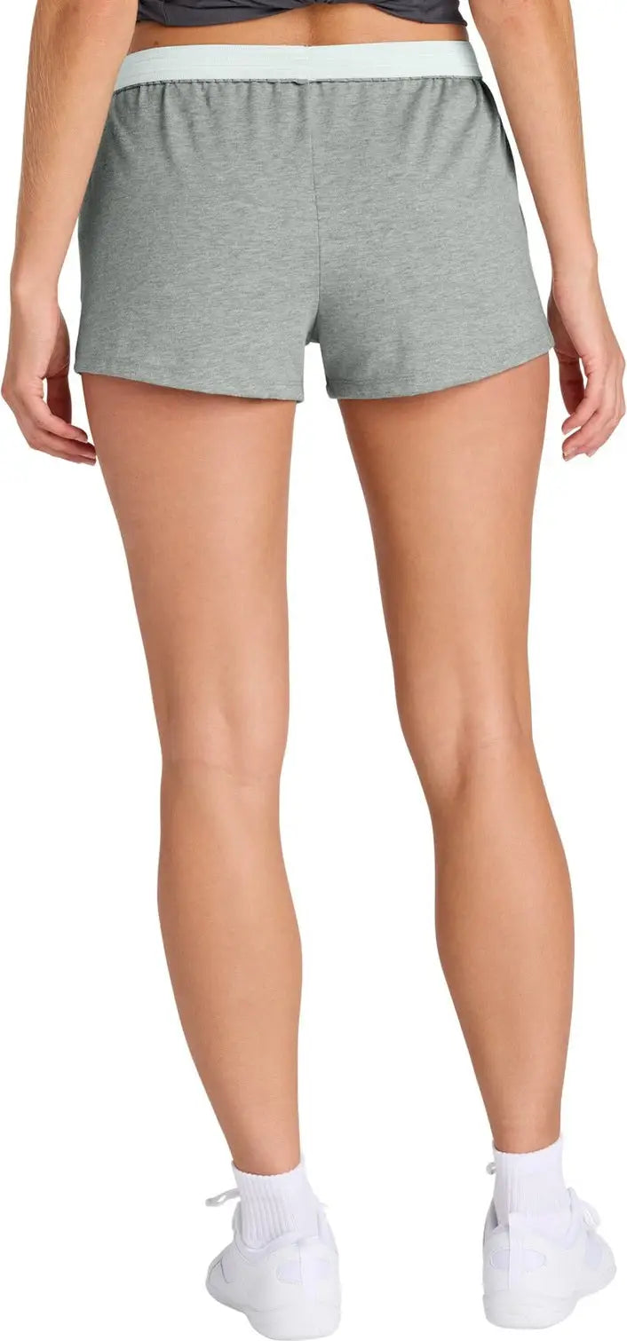 Sport-tek Lst311 Women’s Jersey Knit Squad Short - Heather Gray