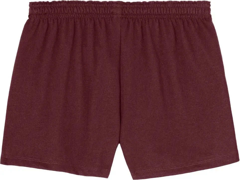Sport-tek Lst311 Women’s Jersey Knit Squad Short - Maroon - Ladies Xs