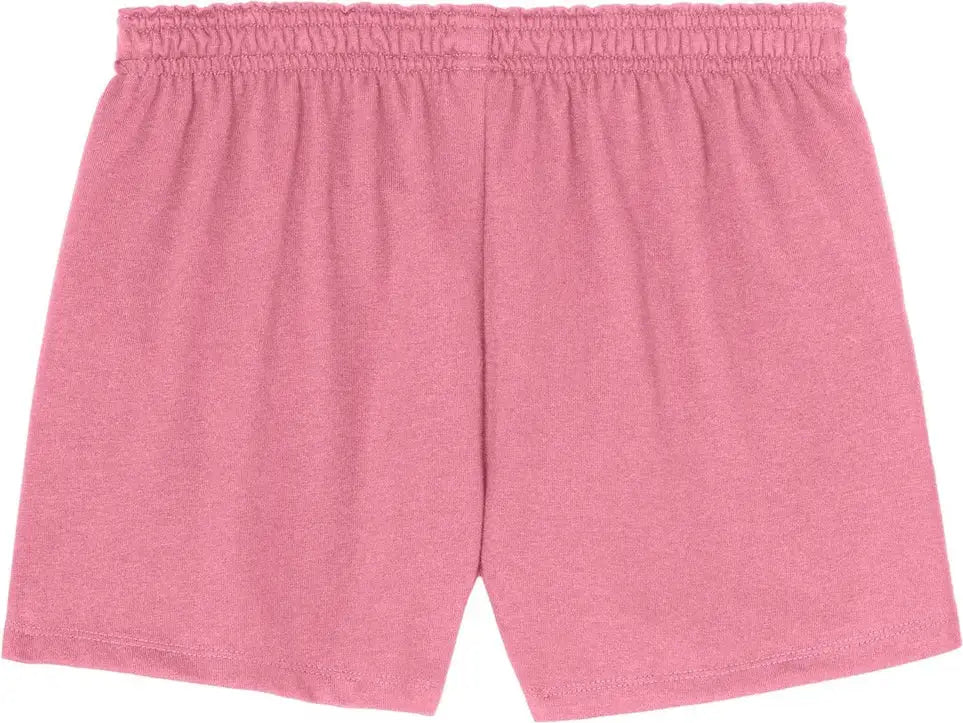 Sport-tek Lst311 Women’s Jersey Knit Squad Short - True Pink