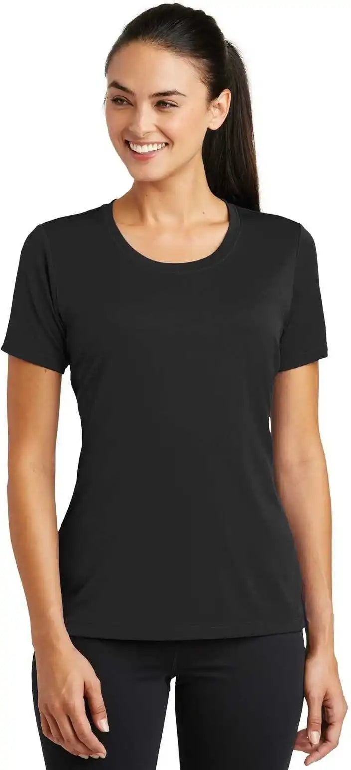 Sport-tek Lst320 Ladies Posicharge Tough Tee - Black