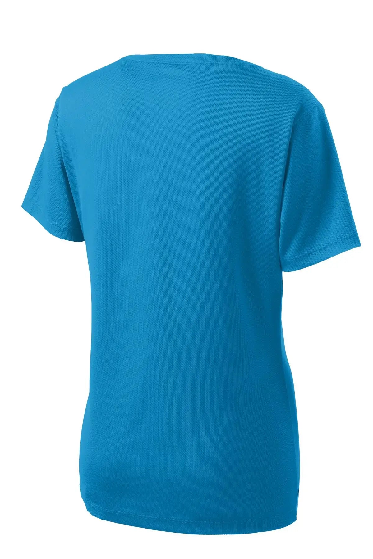 Sport-tek Lst340 Women’s Posicharge Racermesh V-neck Tee - Pond Blue