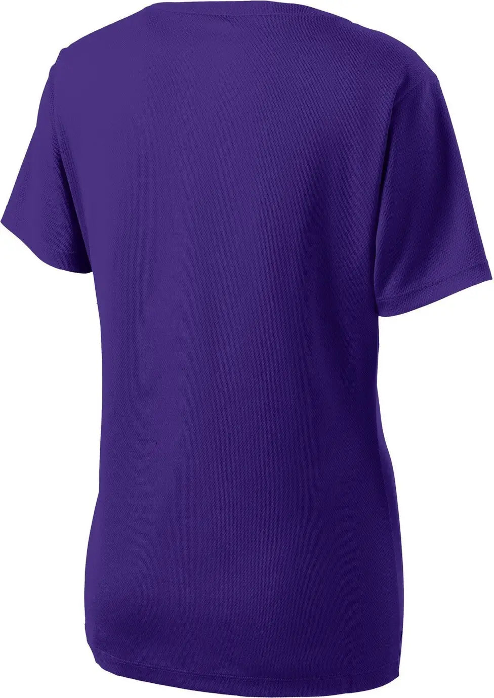 Sport-tek Lst340 Women’s Posicharge Racermesh V-neck Tee - Purple