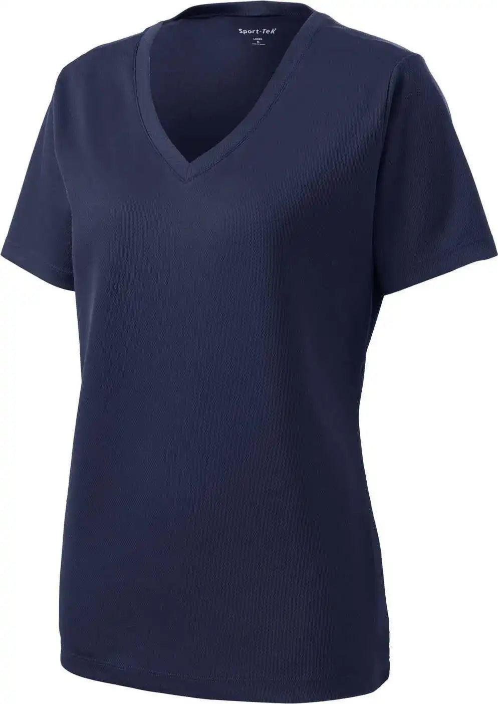 Sport-tek Lst340 Women’s Posicharge Racermesh V-neck Tee - True Navy