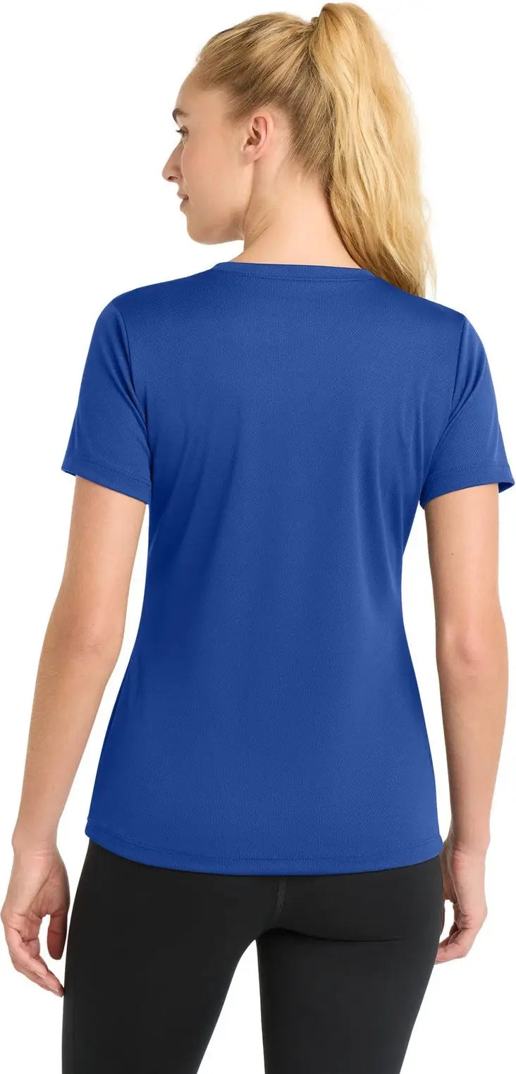Sport-tek Lst340 Women’s Posicharge Racermesh V-neck Tee - True Royal