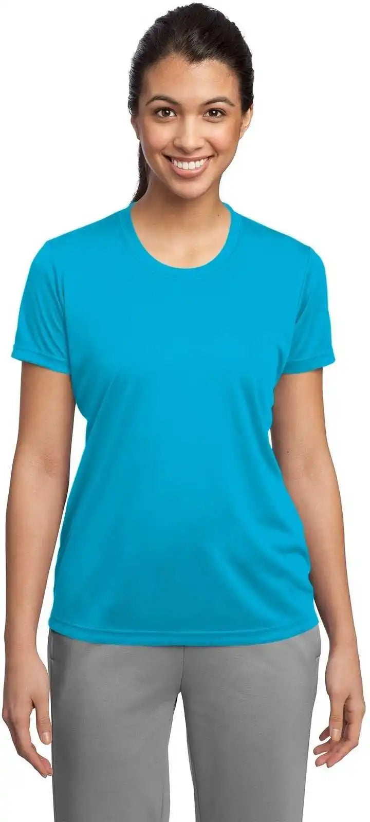 Sport Tek Lst350 Ladies Posicharge Competitor Tee Atomic Blue