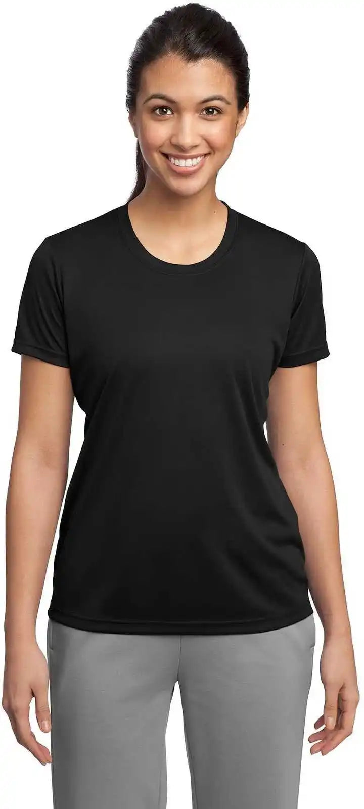 Sport Tek Lst350 Ladies Posicharge Competitor Tee Black