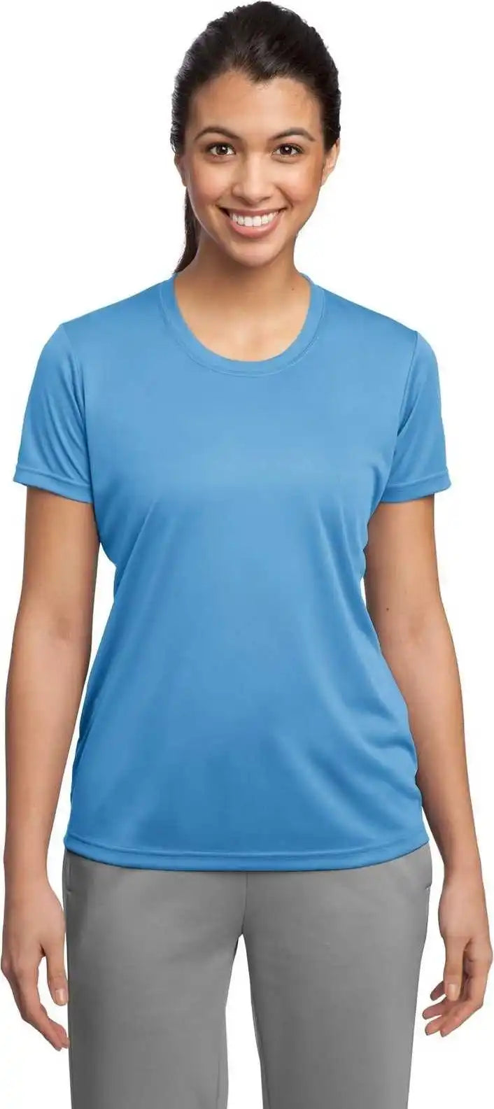 Sport Tek Lst350 Ladies Posicharge Competitor Tee Carolina Blue