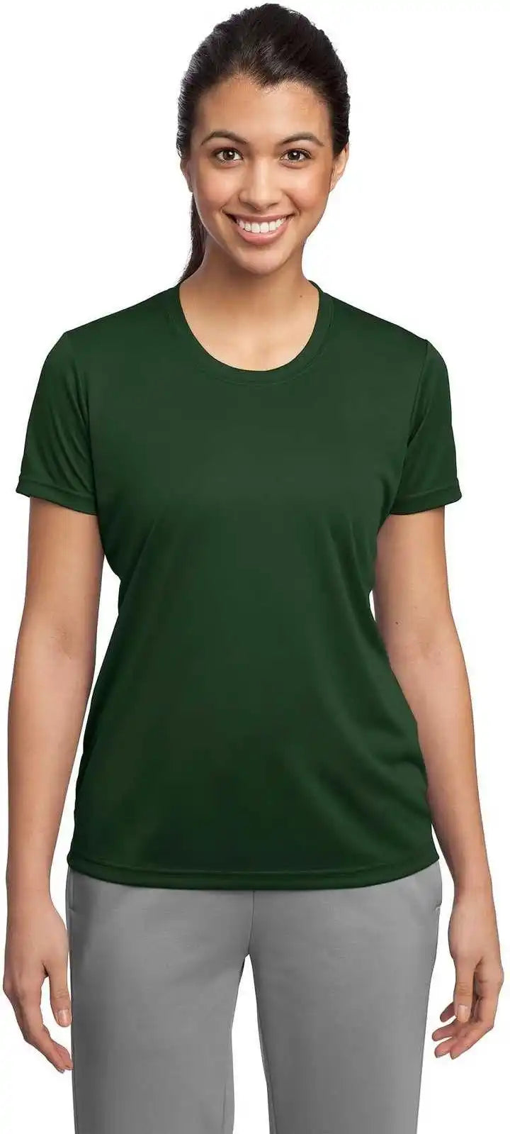 Sport Tek Lst350 Ladies Posicharge Competitor Tee Forest Green