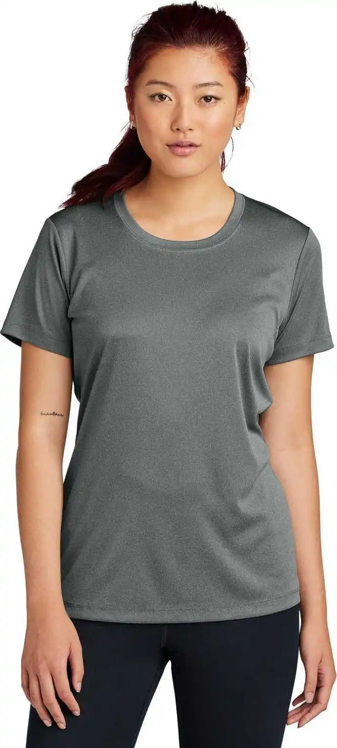 Sport Tek Lst350 Ladies Posicharge Competitor Tee Iron Grey Heather