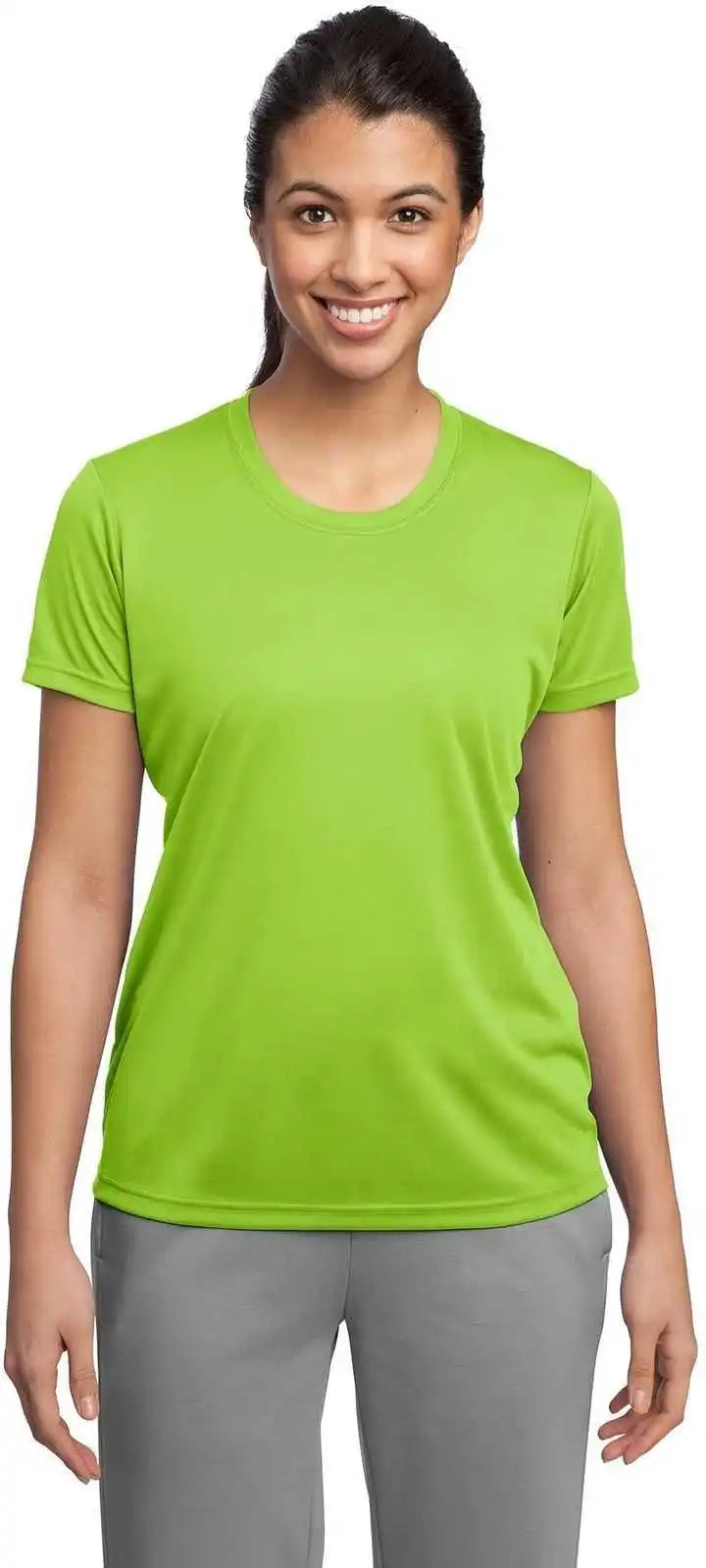 Sport-tek Lst350 Ladies Posicharge Competitor Tee - Lime Shock