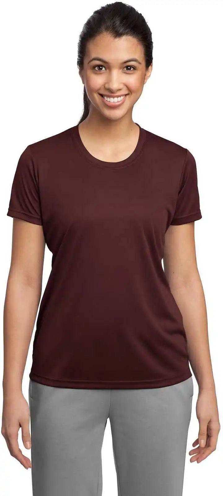 Sport Tek Lst350 Ladies Posicharge Competitor Tee Maroon