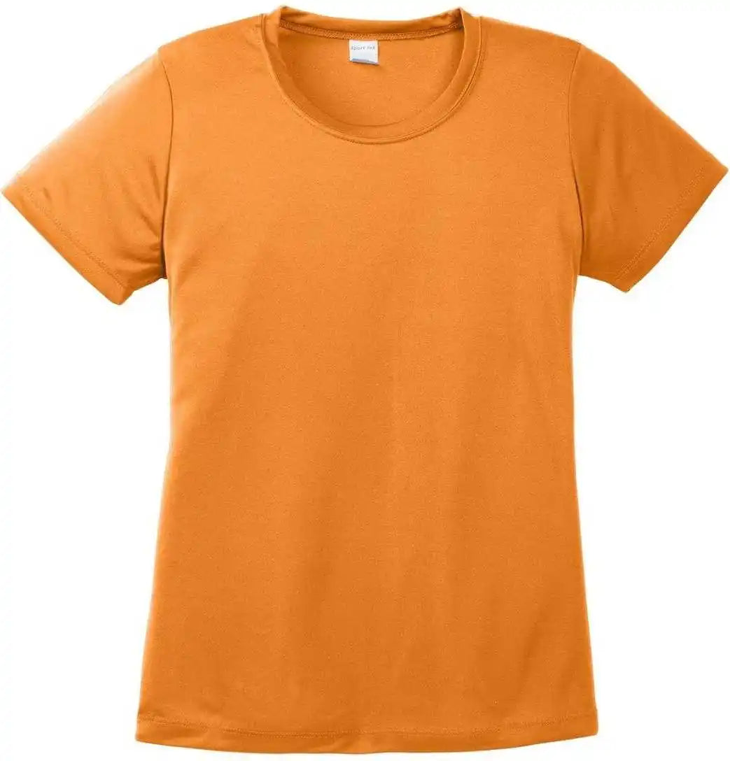 Sport Tek Lst350 Ladies Posicharge Competitor Tee Neon Orange