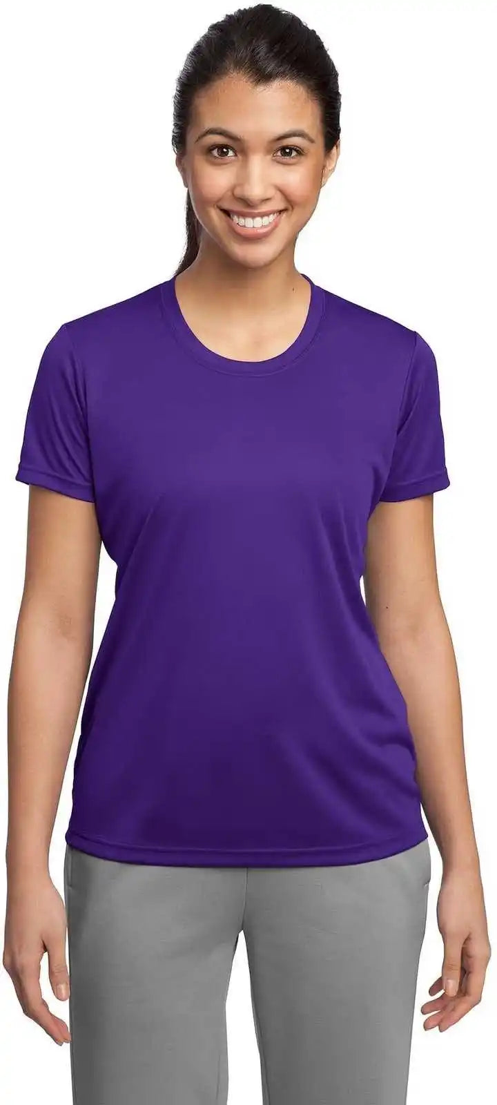 Sport Tek Lst350 Ladies Posicharge Competitor Tee Purple