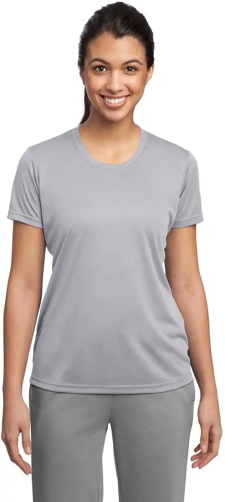 Sport Tek Lst350 Ladies Posicharge Competitor Tee Silver