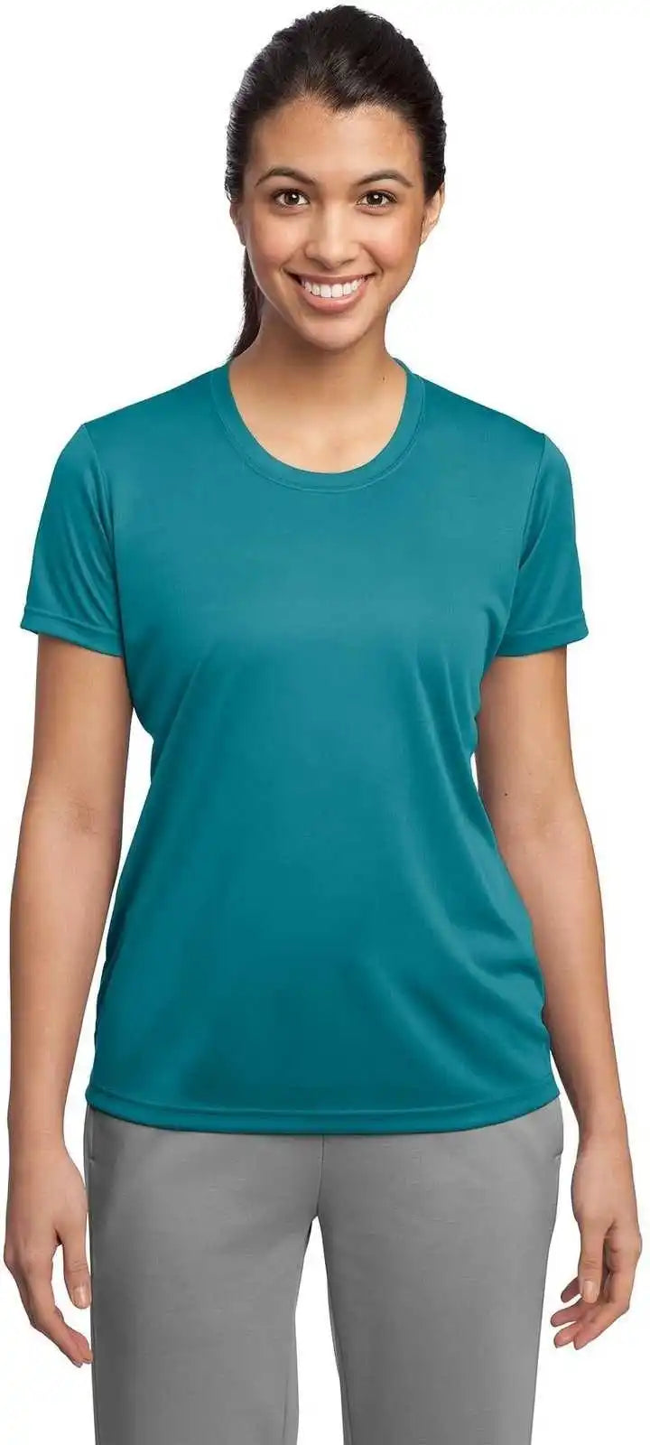Sport Tek Lst350 Ladies Posicharge Competitor Tee Tropic Blue