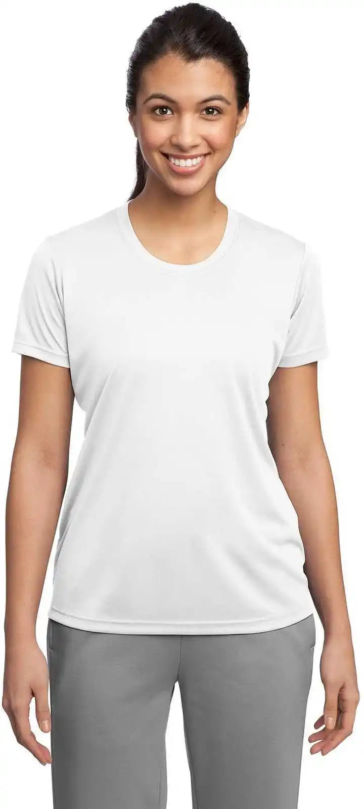 Sport Tek Lst350 Ladies Posicharge Competitor Tee White