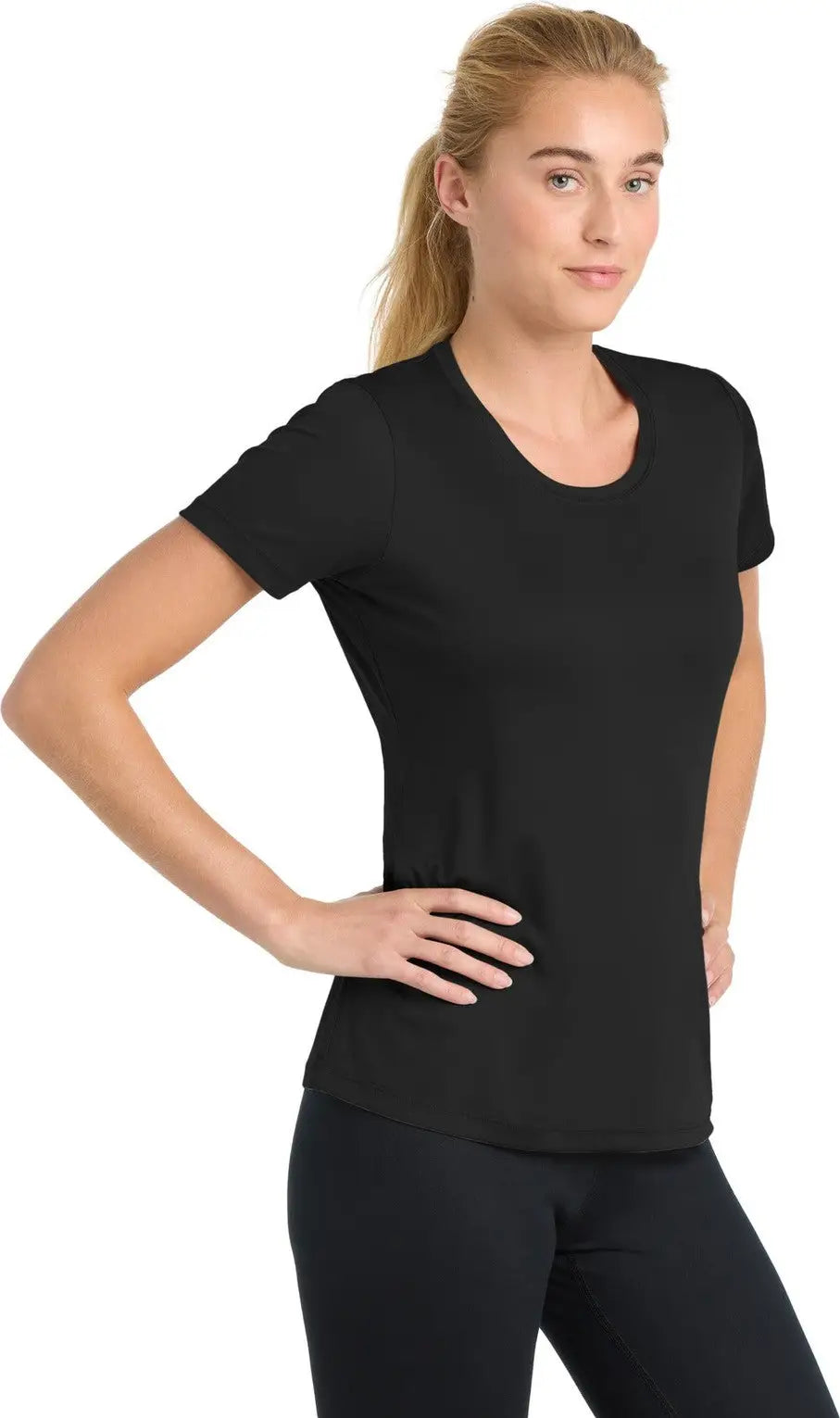 Sport-tek Lst350 Women’s Posicharge Competitor Tee - Black