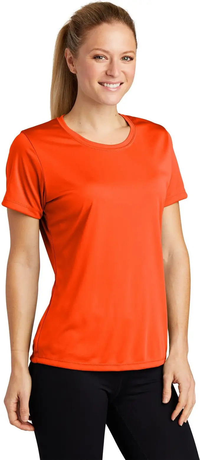 Sport-tek Lst350 Women’s Posicharge Competitor Tee - Deep Orange