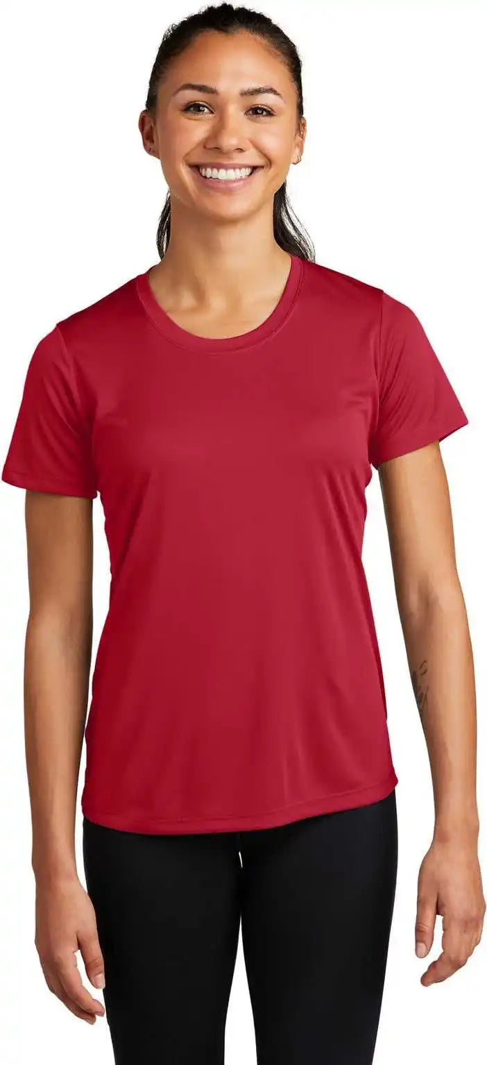 Sport-tek Lst350 Women’s Posicharge Competitor Tee - Deep Red