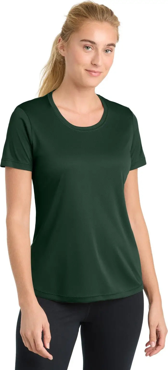 Sport-tek Lst350 Women’s Posicharge Competitor Tee - Forest Green - Ladies Xs