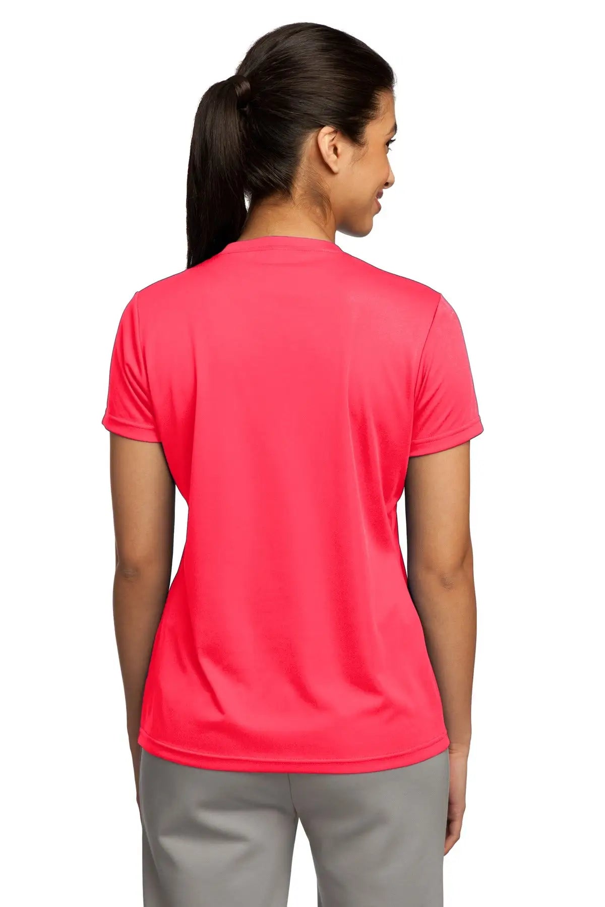 Sport-tek Lst350 Women’s Posicharge Competitor Tee - Hot Coral