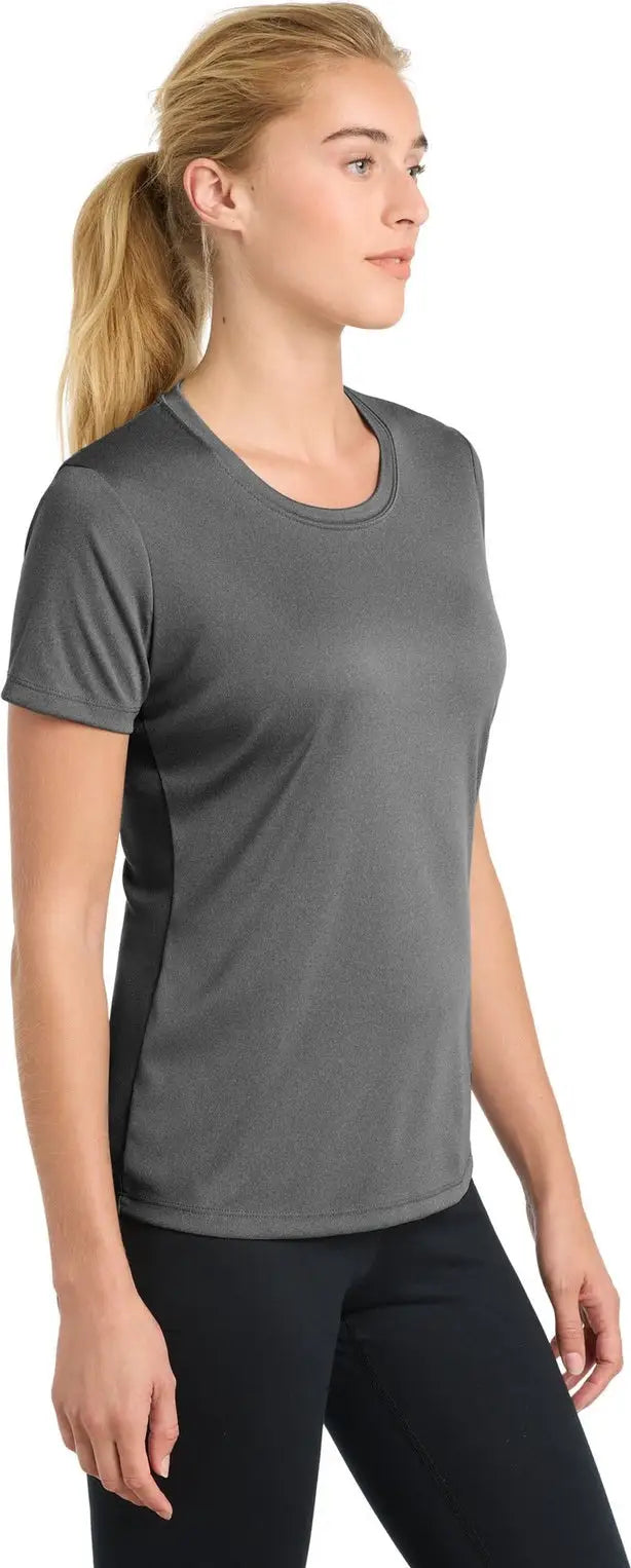 Sport-tek Lst350 Women’s Posicharge Competitor Tee - Iron Gray Heather
