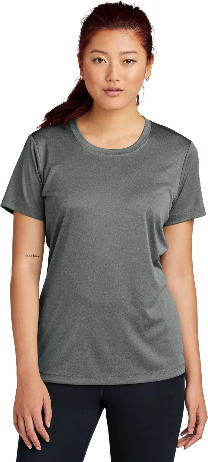 Sport-tek Lst350 Women’s Posicharge Competitor Tee - Iron Gray Heather - Ladies Xs