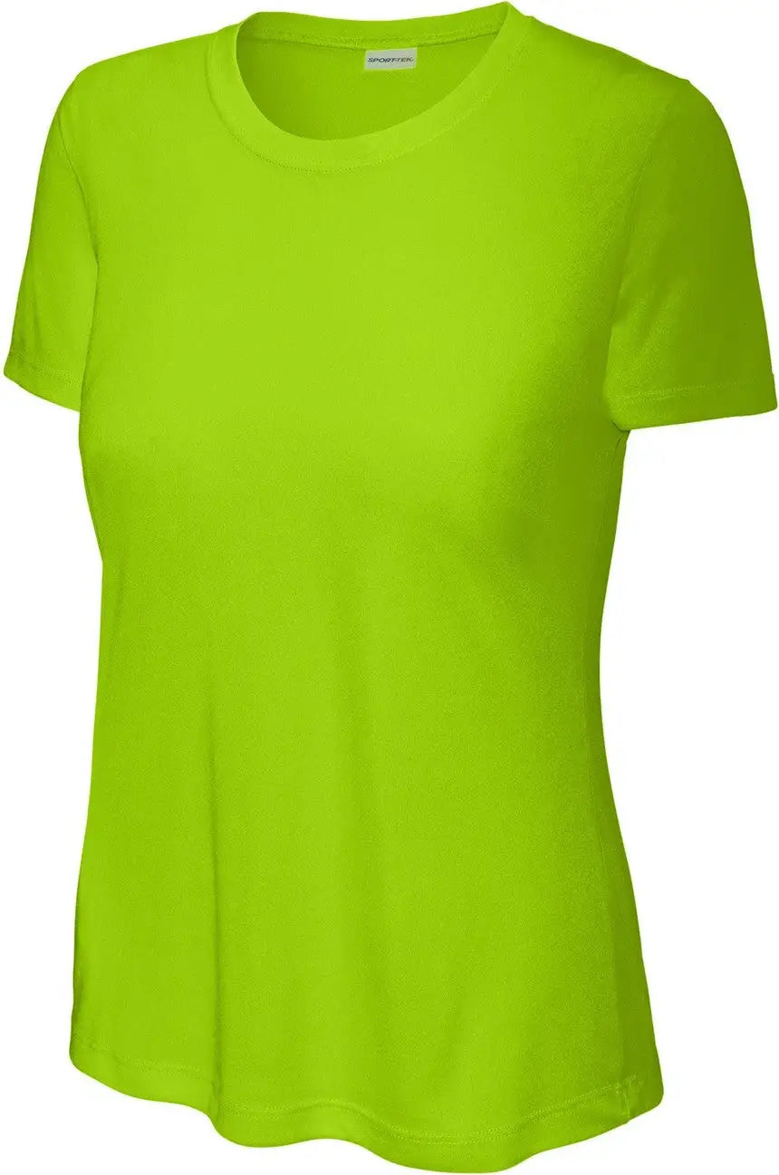 Sport-tek Lst350 Women’s Posicharge Competitor Tee - Lime Shock