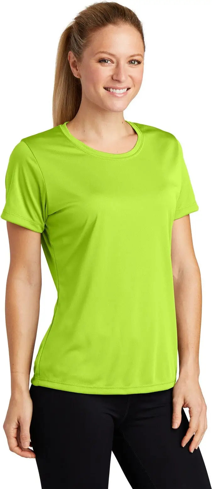 Sport-tek Lst350 Women’s Posicharge Competitor Tee - Lime Shock