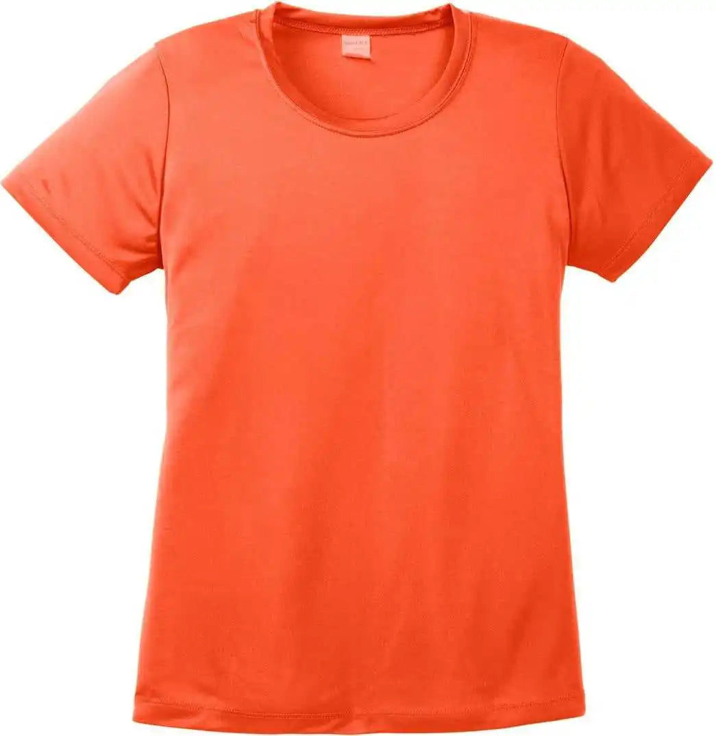 Sport-tek Lst350 Women’s Posicharge Competitor Tee - Neon Orange