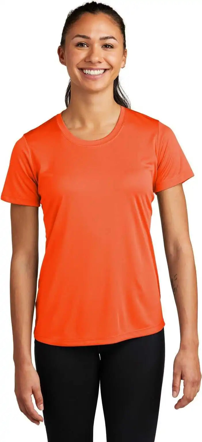 Sport-tek Lst350 Women’s Posicharge Competitor Tee - Neon Orange