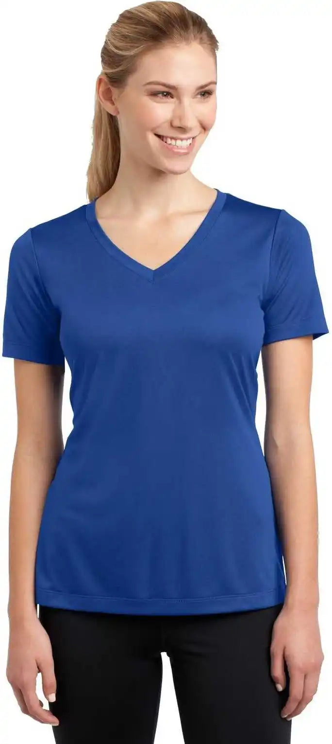 Sport Tek Lst353 Ladies Posicharge Competitor v Neck Tee True Royal
