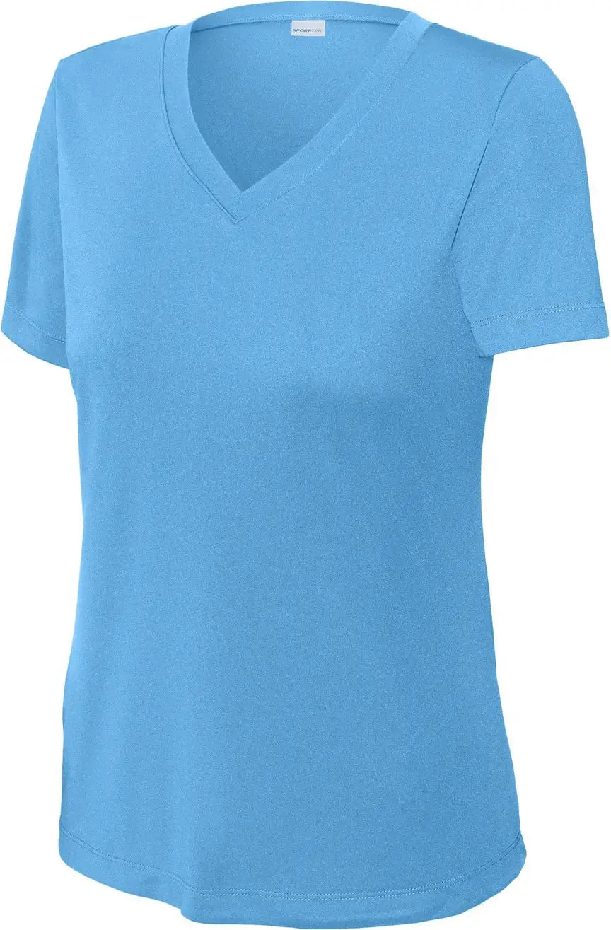 Sport-tek Lst353 Women’s Posicharge Competitor V-neck Tee - Carolina Blue