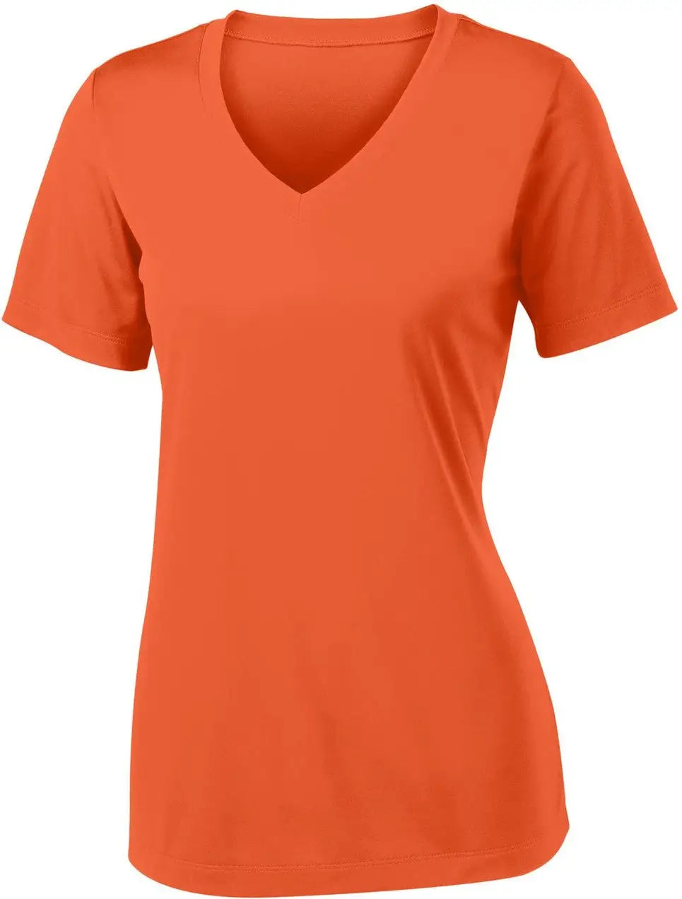 Sport-tek Lst353 Women’s Posicharge Competitor V-neck Tee - Deep Orange